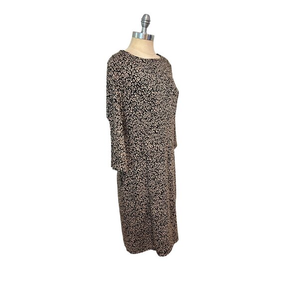 Chico So Slimming animal leopard print Dress size 1 Medium NWT $159 - Picture 3 of 6